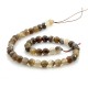 8 mm Natural agate faceted beads