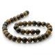Natural 10 mm hawk eye beads