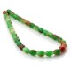 Two-tone jade - olive shape beads
