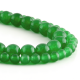 Green jade round beads