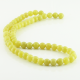 6 mm Lemon jade round beads