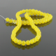4 mm Yellow jade round beads